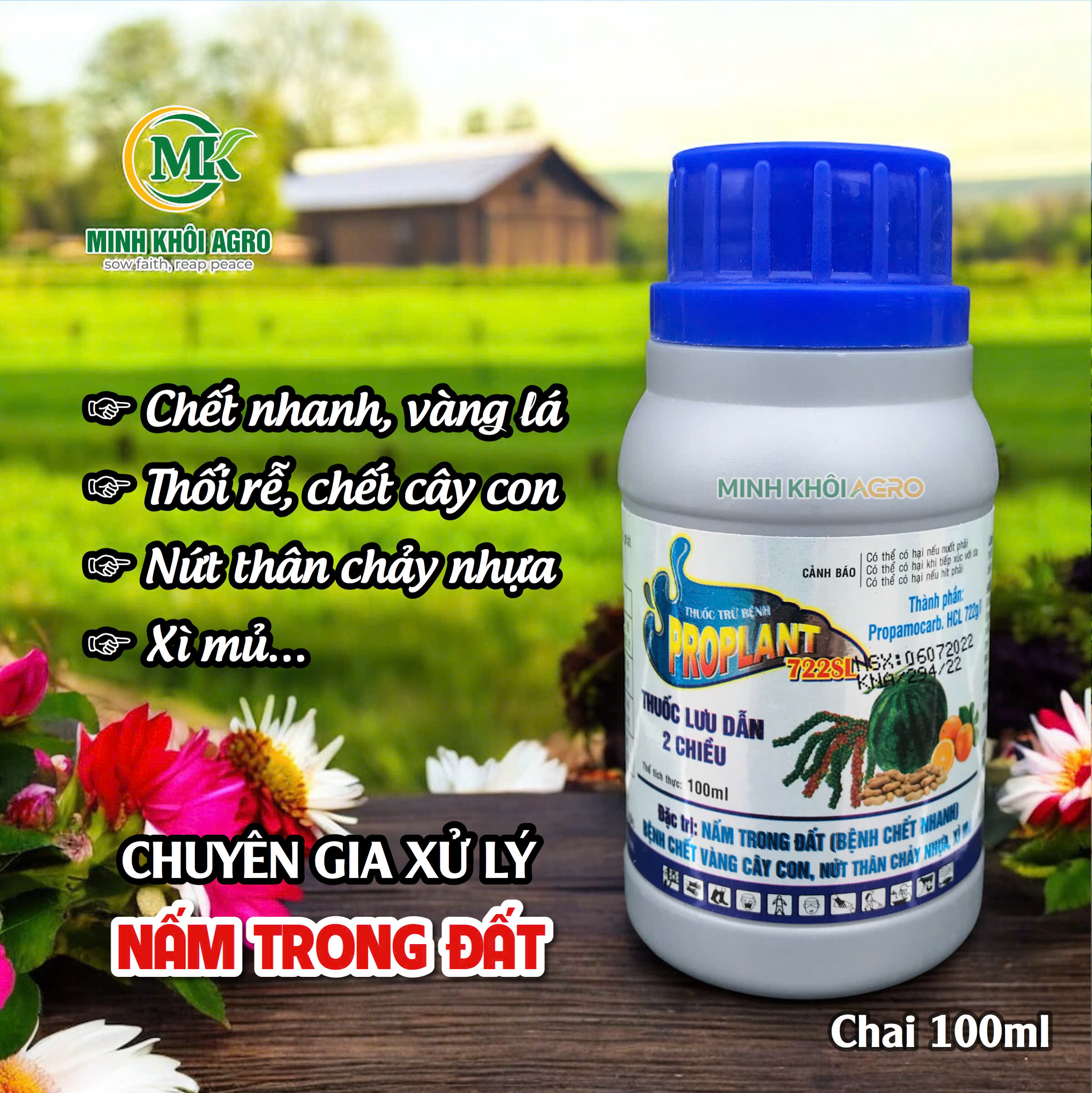 Thuốc trừ bệnh Proplant 722SL - Chai 100ml